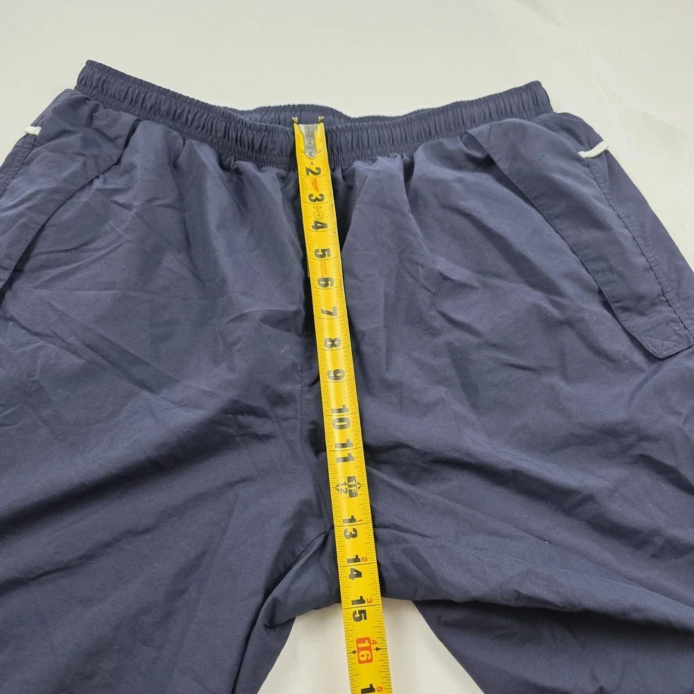 Nike Shorts Mens 2XL Navy Blue Mesh Lined Swim Trunks Elastic Waist Swoosh